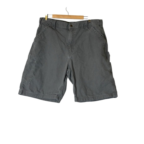 Carhartt Men’s Gray Cargo Heavy Duty Shorts- Size 38 - Picture 1 of 6
